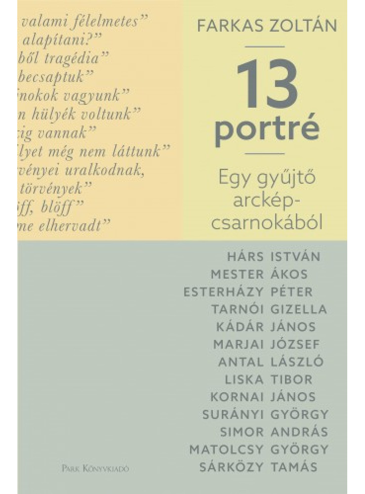 Egy gyűjtő arcképcsarnokából - 13 portré (ekönyv) Egy gyűjtő arcképcsarnokából - 13 portré (ekönyv)