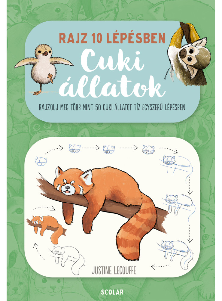 RAJZ 10 LÉPÉSBEN - CUKI ÁLLATOK - RAJZOLJ MEG TÖBB MINT 50 CUKI ÁLLATOT...