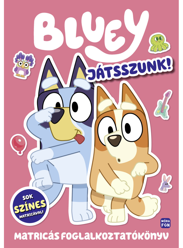 BLUEY - JÁTSSZUNK EGYÜTT! - MATRICÁS FOGLALKOZTATÓKÖNYV