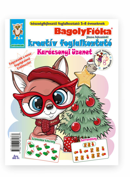 BAGOLYFIÓKA KREATÍV FOGLALKOZTATÓ FÜZET - KARÁCSONYI ÜZENET