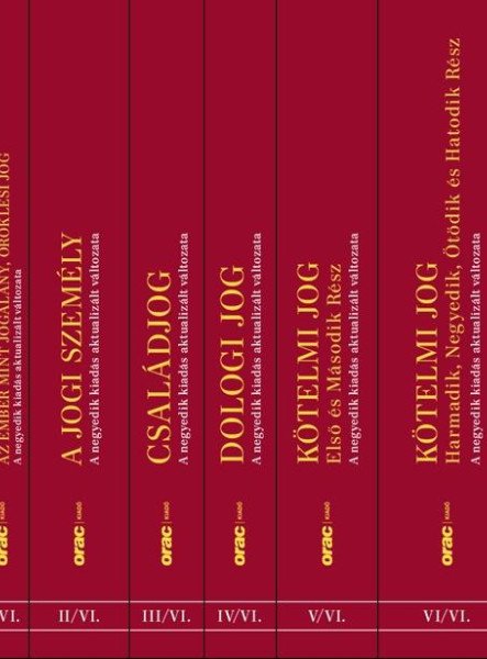 POLGÁRI JOG I-VI. (NEGYEDIK KIADÁS AKTUALIZÁLT VÁLTOZATA) POLGÁRI JOG I-VI. (NEGYEDIK KIADÁS AKTUALIZÁLT VÁLTOZATA)