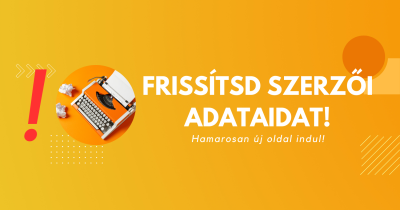 Szerzői adatok - naprakészen